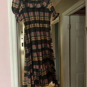 Ivy City Co Multicolor Plaid Mini Dress